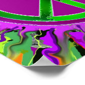 すごいGroovy Peaceサイン ポスター (角)