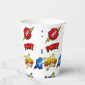 すごいHero Cartoon Caption絵文字とアクション 紙コップ (右)