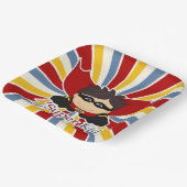 すごいKid Boy's Superheroをテーマにしたパーティー ペーパープレート (傾斜あり)