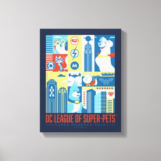 すごいPowered Packアールデコメトロポリス キャンバスプリント (正面)