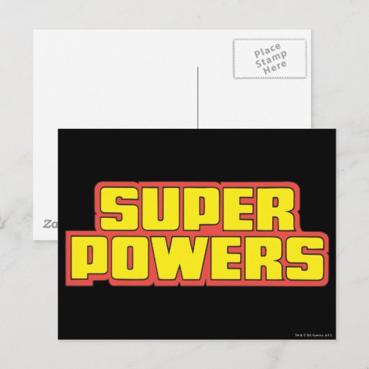 すごいPowers™ロゴ黄 ポストカード (正面/裏面)