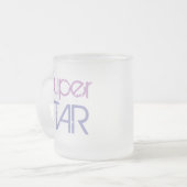 すごいSTAR MUG （すりガラス） フロストグラスマグカップ (正面左)