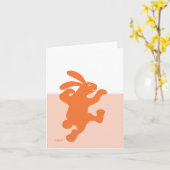 すごくオレンジウサギ! カード (黄色い花)