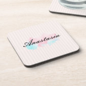 すごカッコいいい、ピンク色のスパークリー コースター (左側)