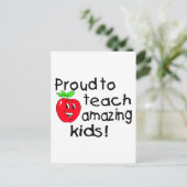 すご誇りを持ったい教え子どもたちへ(Apple) ポストカード (スタンド正面)