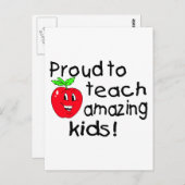 すご誇りを持ったい教え子どもたちへ(Apple) ポストカード (正面/裏面)