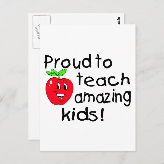 すご誇りを持ったい教え子どもたちへ(Apple) ポストカード (正面/裏面)