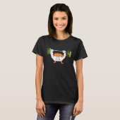 すしおもしろいウエイト持ち上げ日本のフードジムかわいい Tシャツ (正面フル)