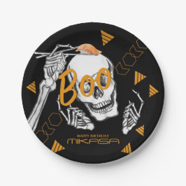 すしおもしろいハロウィーン誕生日パーティー ペーパープレート