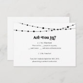 すしおもしろい招待状返信カード挿入 – Kraft 招待状 (正面/裏面)