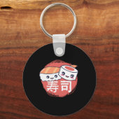 すしおもしろい漫画デザイン キーホルダー (正面)