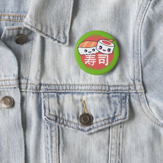 すしおもしろい漫画デザイン 缶バッジ (インサイチュ)