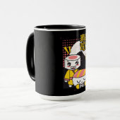 すしおもしろい空手ファイターズ漫画デザイン マグカップ (正面左)