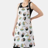 すしと麺の柄 エプロン (インサイチュ)