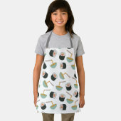 すしと麺の柄 エプロン (インサイチュ)