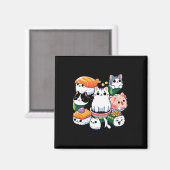 すしアニメキャットすし恋人ギフト マグネット (正面/裏面)