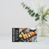 すしエレガントレストランカスタムビジネスカード 名刺 (スタンド正面)