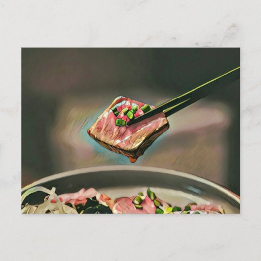 すしカッコいいギフト ポストカード (正面)