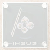 すしガラスのコースター ガラスコースター (裏面)