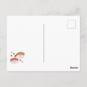 すしキュートなキッズバレンタインデーの友情 ポストカード (裏面)