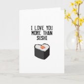 すしグリーティングカード カード (黄色い花)