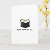 すしグリーティングカード カード (黄色い花)