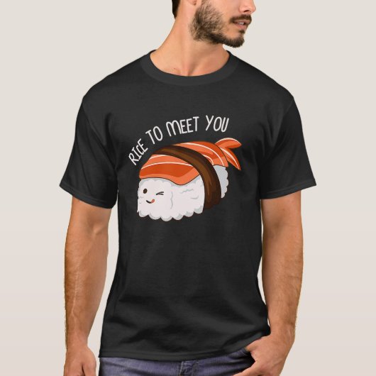 すしグルメに会うご飯 Tシャツ (正面)