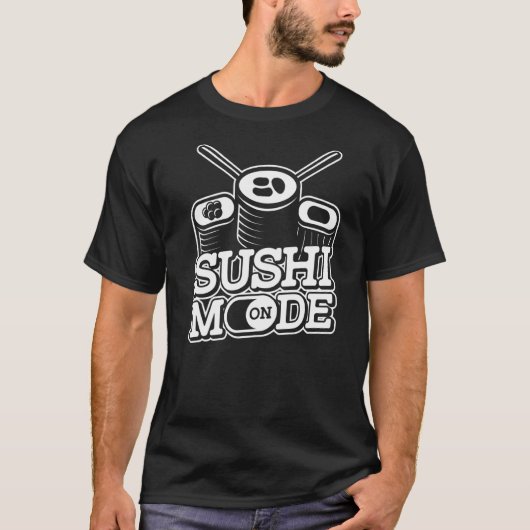 すしグルメ日本のアジア食すし Tシャツ (正面)
