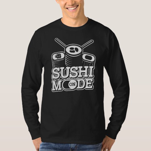 すしグルメ日本のアジア食すし Tシャツ (正面)