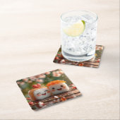 すしコースター スクエアペーパーコースター (インサイチュ)