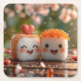 すしコースター スクエアペーパーコースター