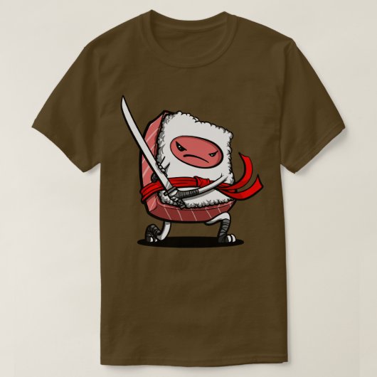 すしサムライ忍者 Tシャツ (デザイン正面)