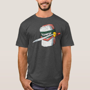すしサムライ日本のアートかわいい寿司好きアート Tシャツ