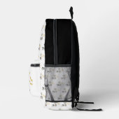 すしサーモン転が箸イラストレーション プリントバックパック (右)