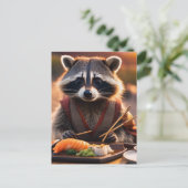 すしタヌキ ポストカード (スタンド正面)