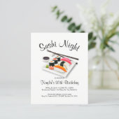 すしディナーパーティの招待状 (スタンド正面)