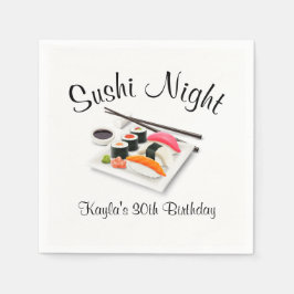 すしディナーパーティー スタンダードカクテルナプキン