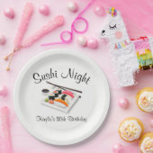 すしディナーパーティー ペーパープレート (パーティー)