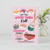 すしディナーピンクガールズ日本のバースデーパーティー 招待状 (スタンド正面)