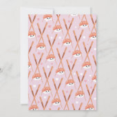 すしディナーピンクガールズ日本のバースデーパーティー 招待状 (裏面)