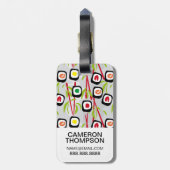 すしデザイン型|モノグラム ラゲッジタグ (裏面縦)