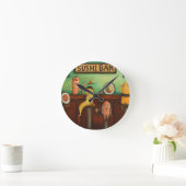 すしバー ラウンド壁時計 (ホーム)