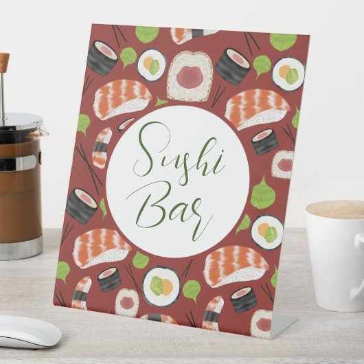 すしバー 台座サイン (インサイチュ)