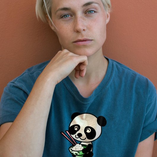 すしパンダクマかわいい女性Tシャツ Tシャツ
