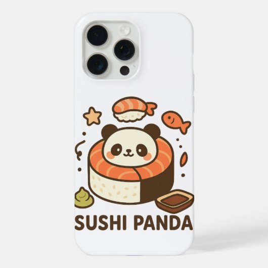 すしパンダ iPhoneケース (裏面)