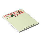 すしパーソナライズされたメモ ノートパッド (アングル)