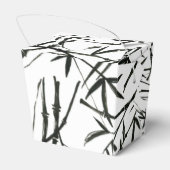 すしパーソナライズされた誕生日シンプル白黒 フェイバーボックス (裏面サイド)