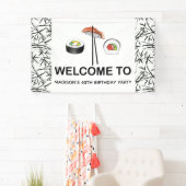 すしパーソナライズされた誕生日 横断幕 (インサイチュ)