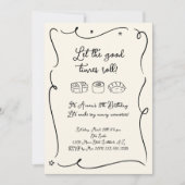 すしパーティの招待状 招待状 (正面)