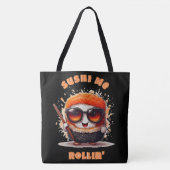 すしマイロールおもしろい- Sushi Tシャツ トートバッグ (正面)